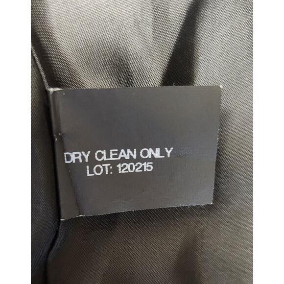 Ann Klein Tweed Wool Blend Mid Length Coat Jacket Size M Black/Reds - Picture 9 of 9